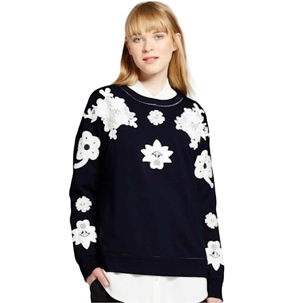 Victoria Beckham for Target Floral Lace Appliqué Top size 2X - Picture 3 of 11